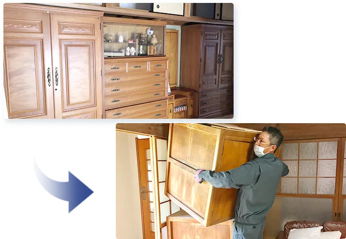 大型遺品の搬出